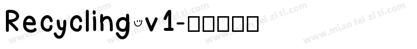 Recycling v1字体转换